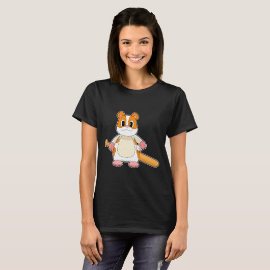 Hamster Baseball T-Shirt (Vorne ganz)