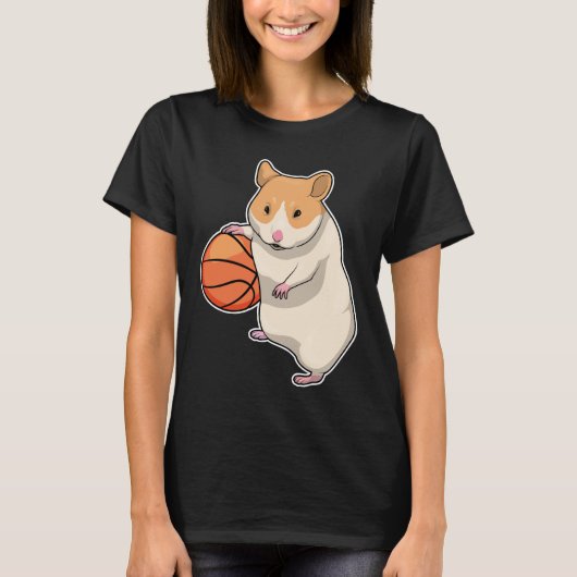 Hamster Basketball-Spieler Basketball T-Shirt (Vorderseite)