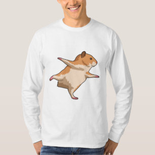 Hamster bei Yoga Stretching Legs T-Shirt