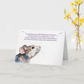 Hamster Beileid Loss Condolonces Karte (Gelbe Blume)