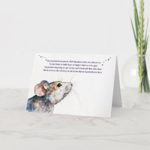 Hamster Beileid Loss Condolonces Karte