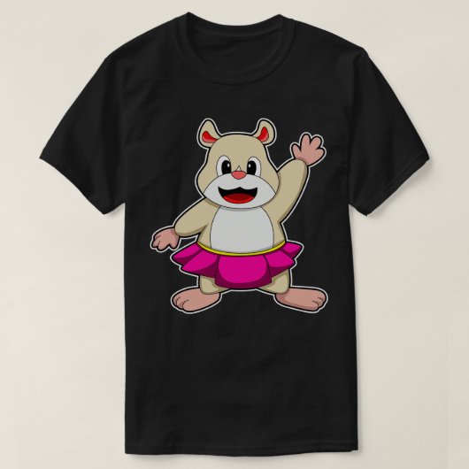 Hamster beim Tanz mit dem Rock T-Shirt (Design vorne)