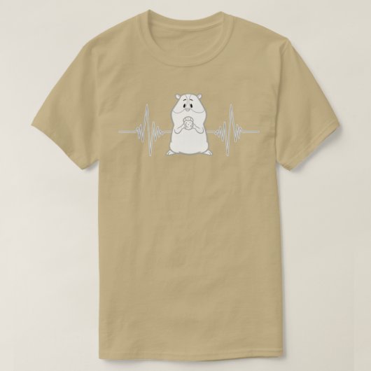 Hamster Besitzer Geschenk Liebe Heartbeat Hamster T-Shirt (Design vorne)
