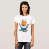 Hamster-Besteck-Kochen-Küche T-Shirt (Vorne ganz)