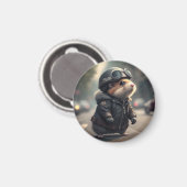 Hamster Biker Magnet (Vorderseite/Rückseite)
