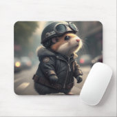 Hamster Biker Mousepad (Mit Mouse)
