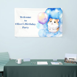 Hamster Birthday Banner