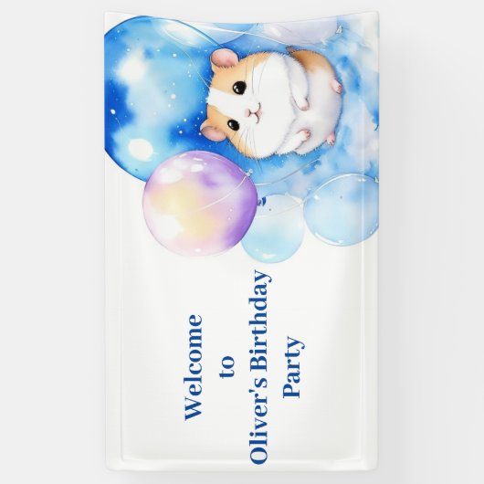 Hamster Birthday Banner (Vertikal)