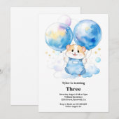 Hamster Birthday Einladung (Vorne/Hinten)