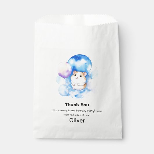 Hamster Birthday Geschenktütchen (Vorderseite)