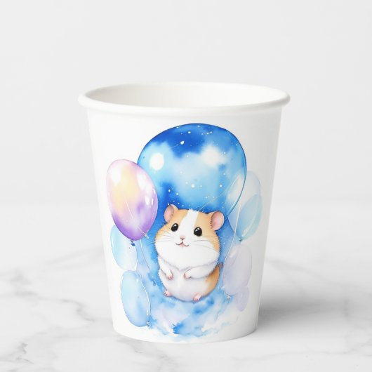Hamster Birthday Pappbecher (Vorderseite)