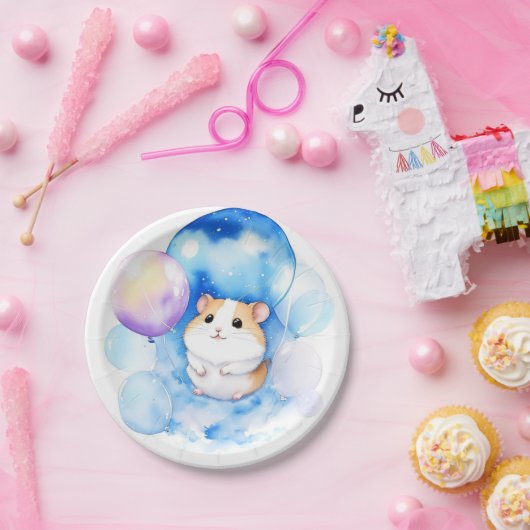 Hamster Birthday Pappteller (Party)