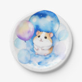 Hamster Birthday Pappteller (Vorderseite)