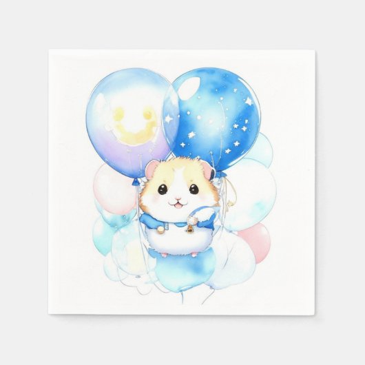 Hamster Birthday Serviette (Vorderseite)