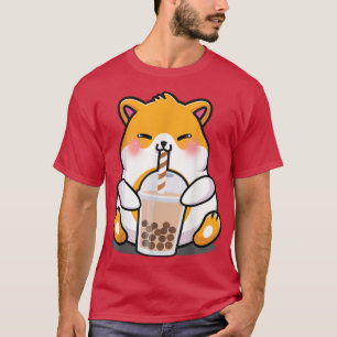 Hamster Boba Tea Funny Rodent Drink Bubble Tee