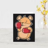 Hamster Boxing Karte (Gelbe Blume)