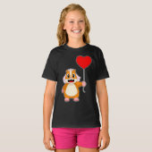 Hamster Bride Heart Wedding T-Shirt (Vorne ganz)