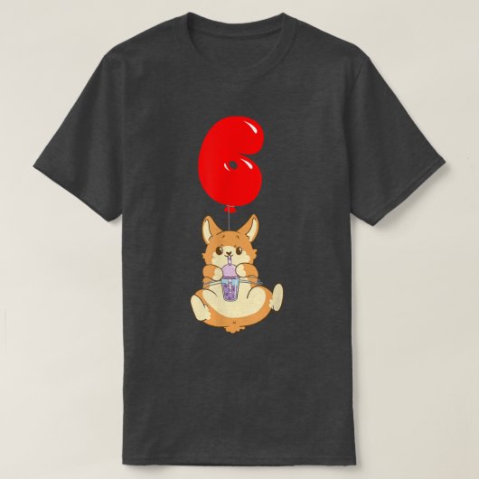 Hamster Bubble Tee - 6. Geburtstag - Kinderballon (Design vorne)