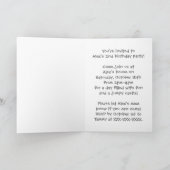 Hamster Burg Szene anpassbare Einladungen (Innenseite)