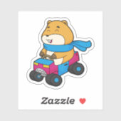 Hamster Car Aufkleber (Blatt)