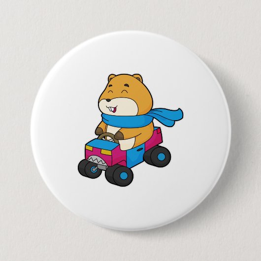 Hamster Car Button (Vorderseite)