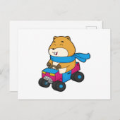 Hamster Car Postkarte (Vorne/Hinten)
