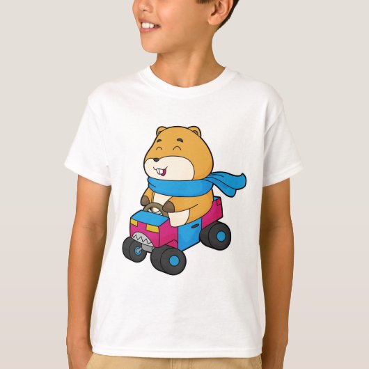 Hamster Car T-Shirt (Vorderseite)