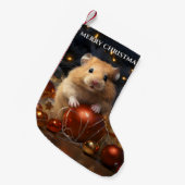 Hamster & Christmas Bauble Weihnachts-Strumpf Kleiner Weihnachtsstrumpf (Vorderansicht (hängend))