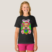 Hamster Christmas Ribbon T-Shirt (Vorne ganz)
