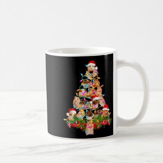 Hamster Christmas Tree Led Funny Hamster Snow Chir Kaffeetasse (Rechts)