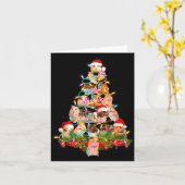 Hamster Christmas Tree Led Funny Hamster Snow Chir Karte (Gelbe Blume)