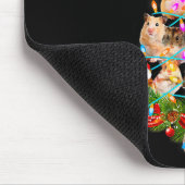 Hamster Christmas Tree Led Funny Hamster Snow Chir Mousepad (Ecke)