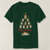 Hamster Christmas Tree Lights Funny Hamster Xmas T T-Shirt (Design vorne)