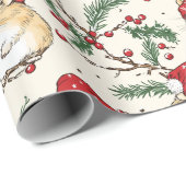 Hamster Christmas Wrapping Paper Design Geschenkpapier (Rolleneckpunkt)