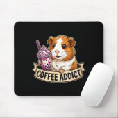 Hamster Coffee Addict Cute Rodent Boba Tea Gift  Mousepad (Mit Mouse)
