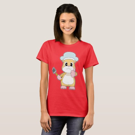 Hamster Cook Spatula Cooking T-Shirt (Vorne ganz)