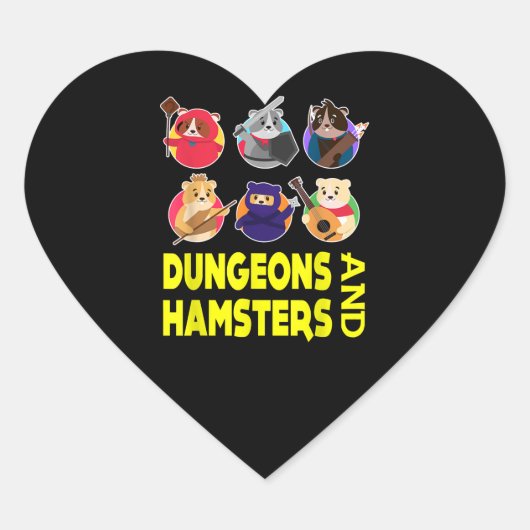 Hamster Costume Funny Gifts Herz-Aufkleber (Vorderseite)