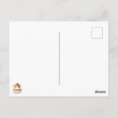 Hamster Cream Puff - leicht und flüssig Postkarte (Rückseite)