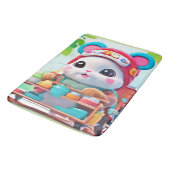 Hamster Delivery Hero Badematte (Schrägansicht)