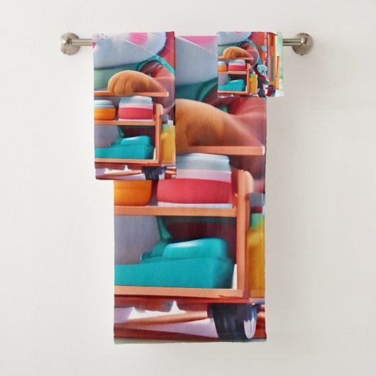 Hamster Delivery Hero Badhandtuch Set (Insitu)