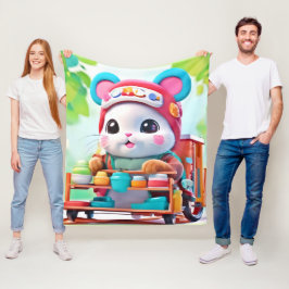 Hamster Delivery Hero Fleecedecke