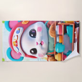 Hamster Delivery Hero Strandtuch (Vorderseite)