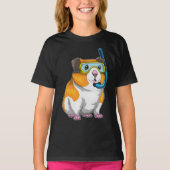Hamster Diver Schnorcheln T-Shirt (Vorderseite)