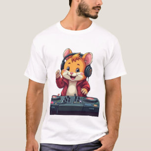 Hamster DJ Vibes - Fun Music Animal Shirt