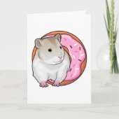 Hamster Donut Karte (Vorderseite)