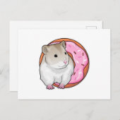 Hamster Donut Postkarte (Vorne/Hinten)