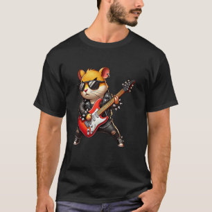 Hamster E-Gitarre Konzert Musikliebhaber Männer Wo T-Shirt