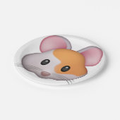 Hamster - Emoji Pappteller (Schrägansicht)