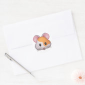 Hamster - Emoji Runder Aufkleber (Umschlag)