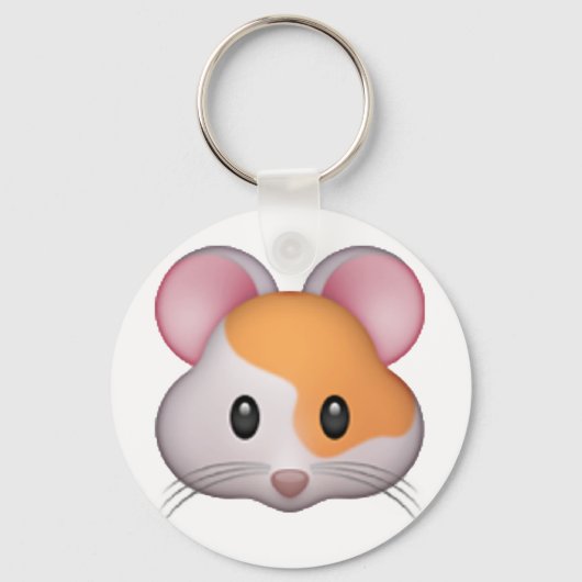 Hamster - Emoji Schlüsselanhänger (Vorderseite)